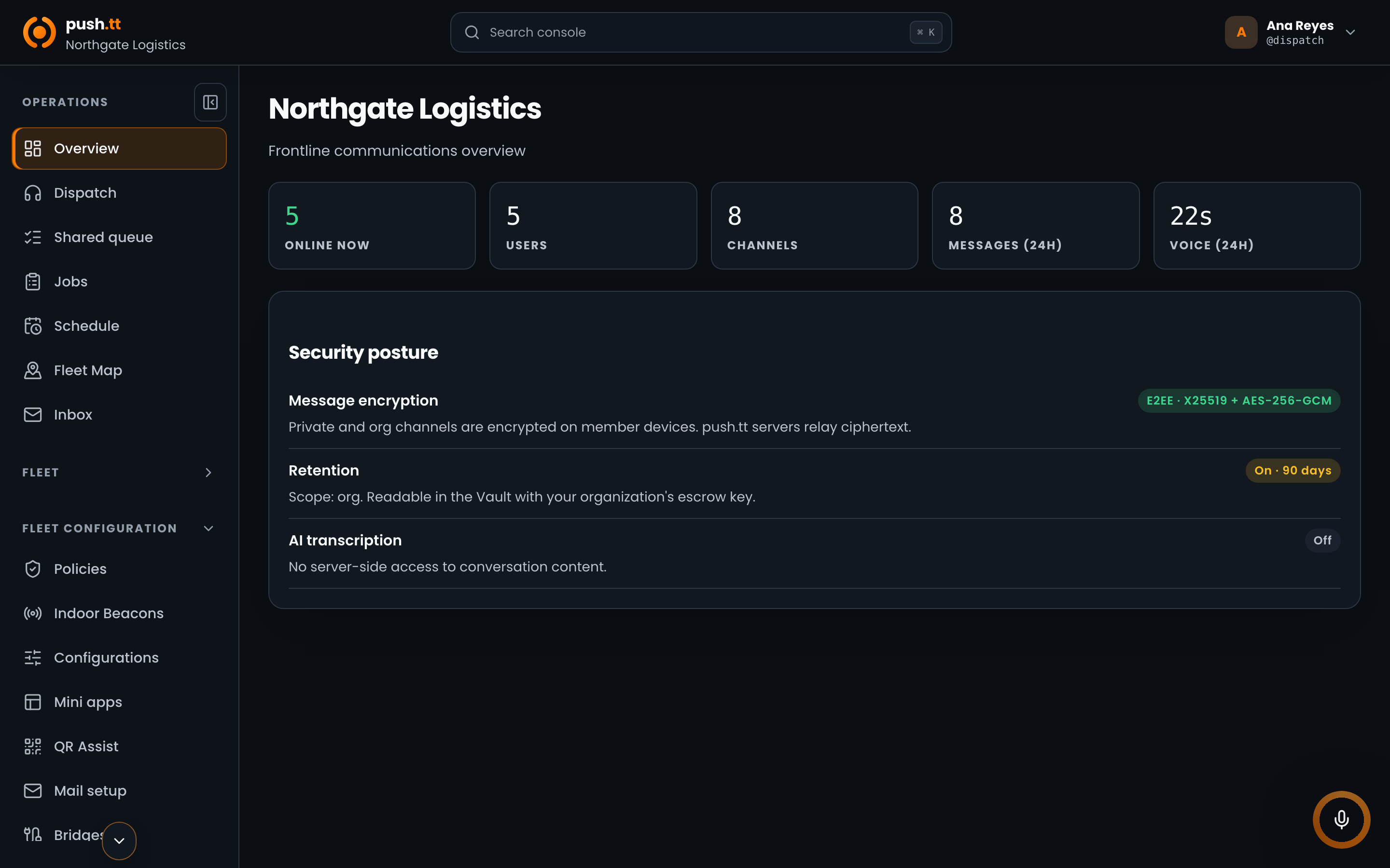 Provisioning staff in the management console